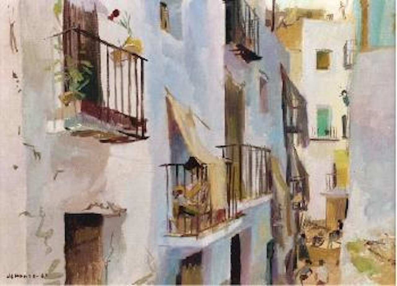 Rue aux balcons by Jean Gaston Mantel
