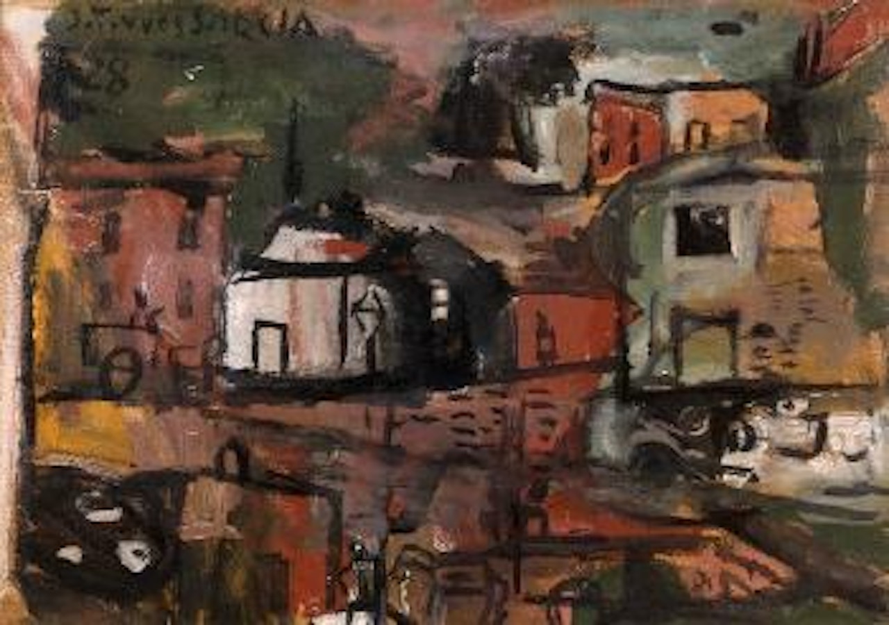 Paysage urbain by Joaquín Torres-García