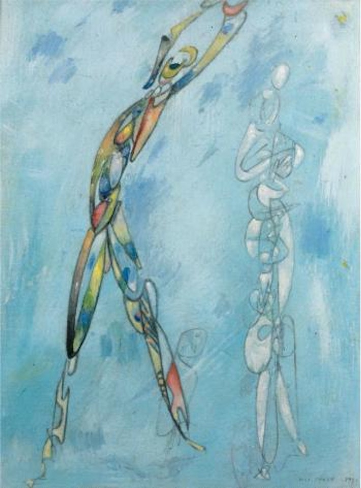 Danseurs sous un ciel etoilé by Max Ernst