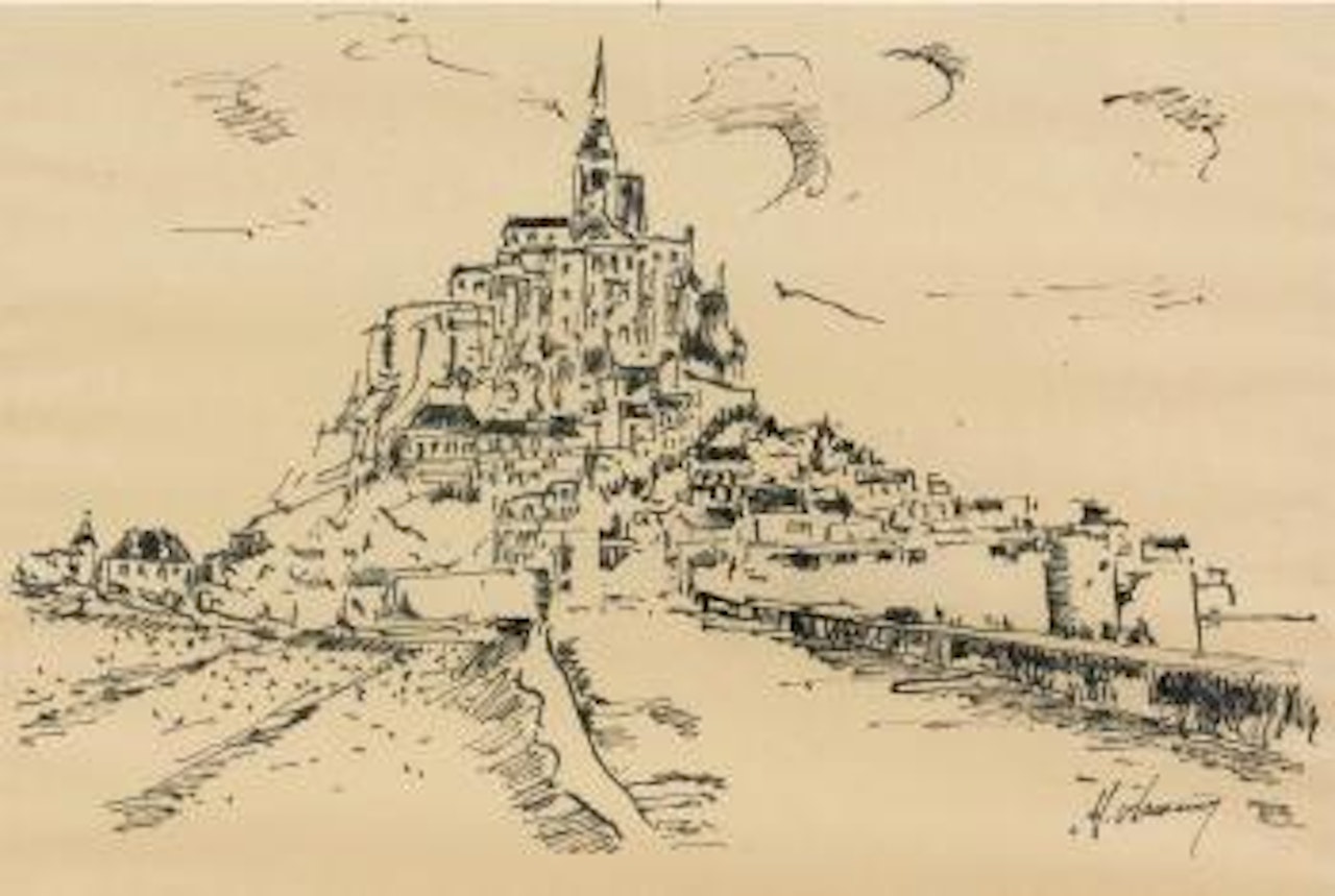 Le Mont Saint Michel by Maurice de Vlaminck