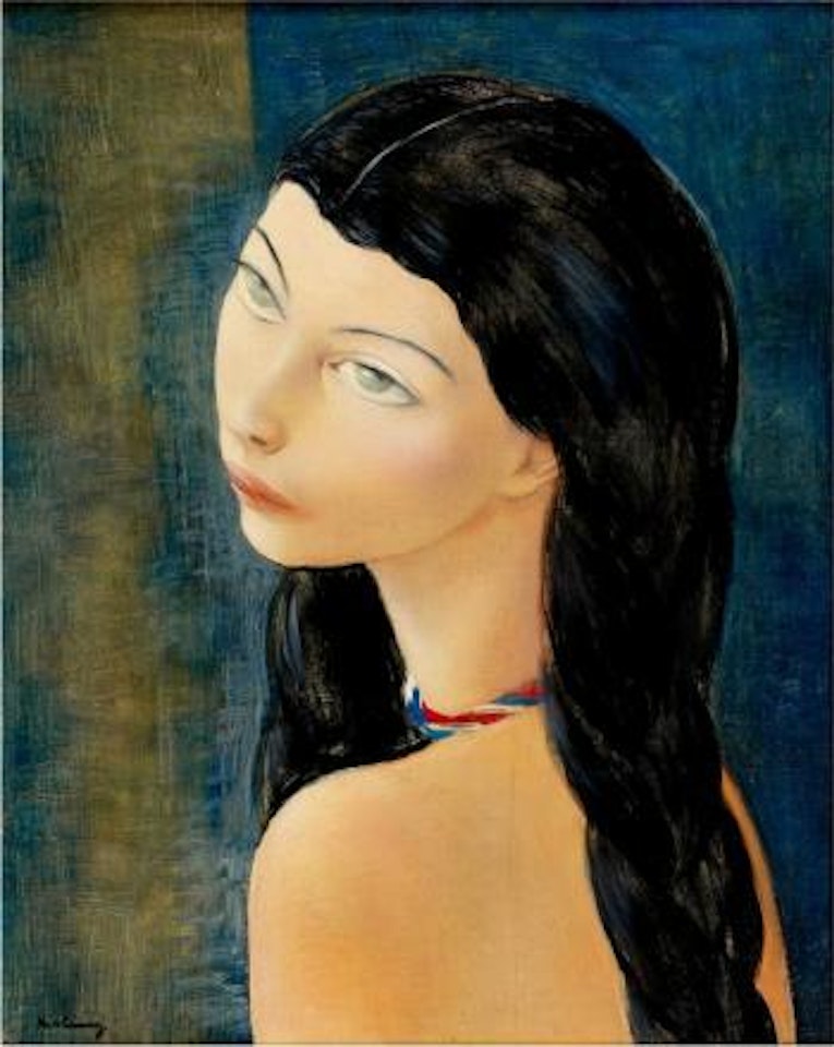 Jeune fille aux nattes by Moïse Kisling