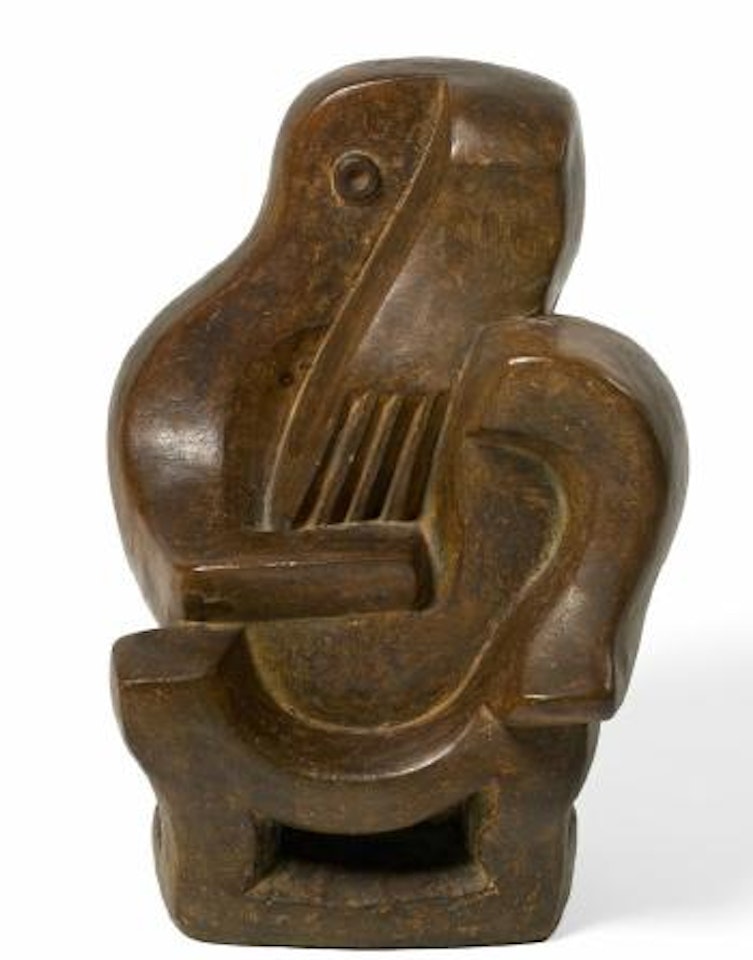 Joueur de guitare au fauteuil by Jacques Lipchitz
