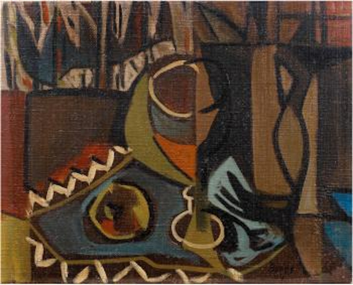 Verre et pomme by Francisco Bores
