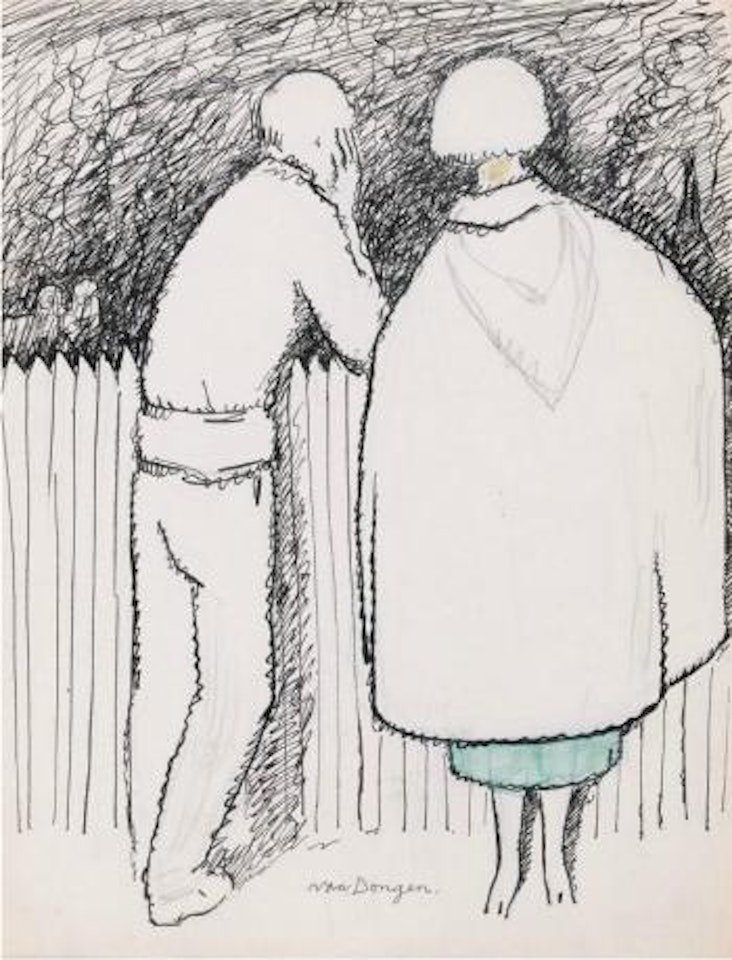 Projet d'illustration (Au beau temps de la butte par Roland Dorgeles) by Kees van Dongen
