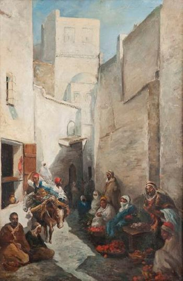 Le marché aux oranges en Afrique du Nord by Adolf Schreyer