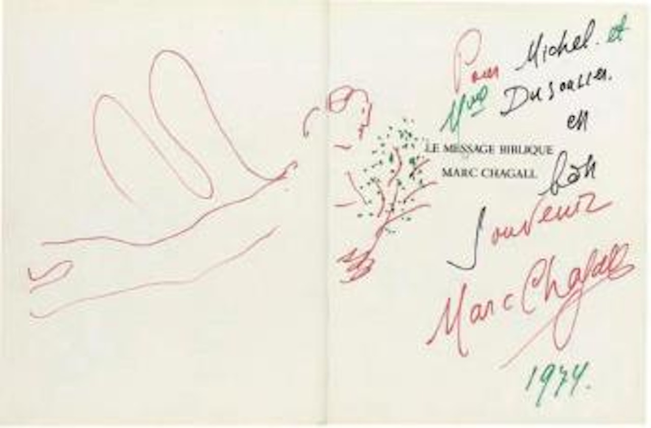 Ange pour Michel et Mme Dusoulier by Marc Chagall