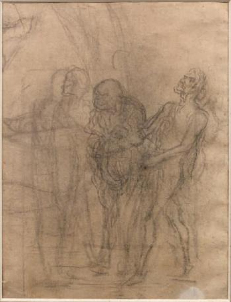 Trois personnages by Honoré Daumier