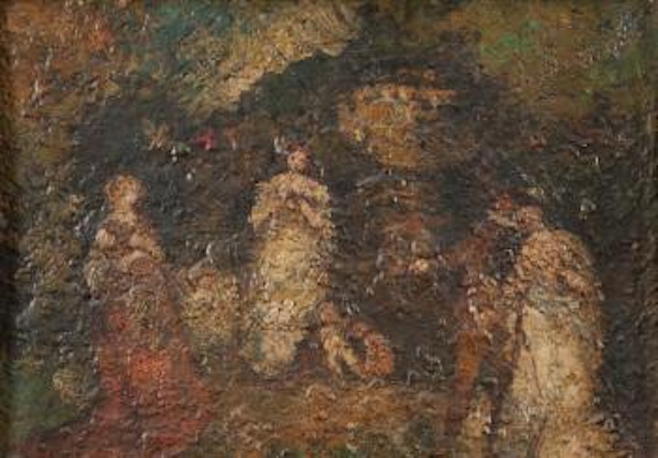 Scènes galantes by Adolphe Monticelli