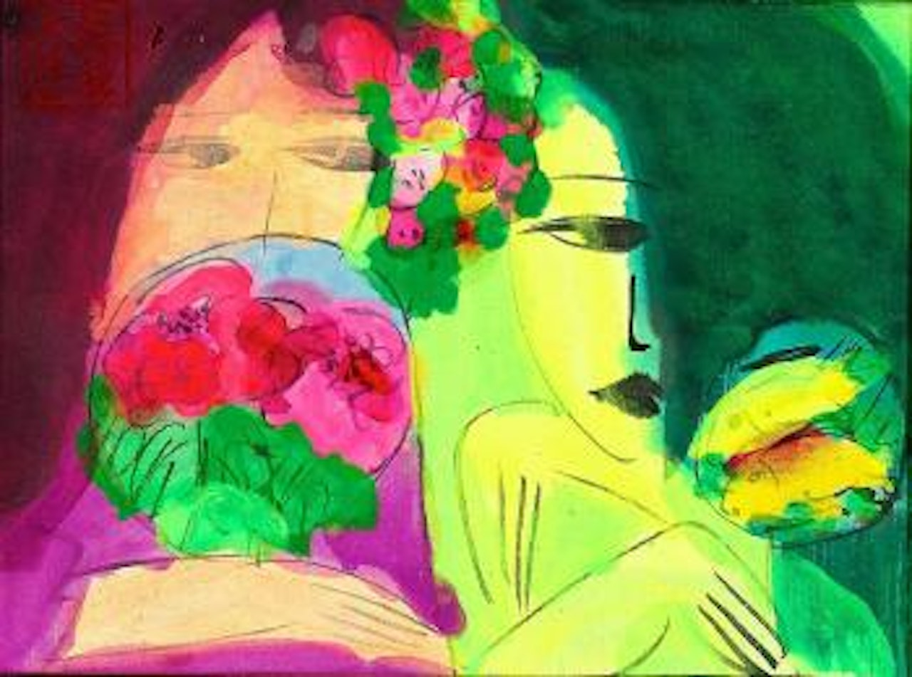 Two women by Walasse Ting