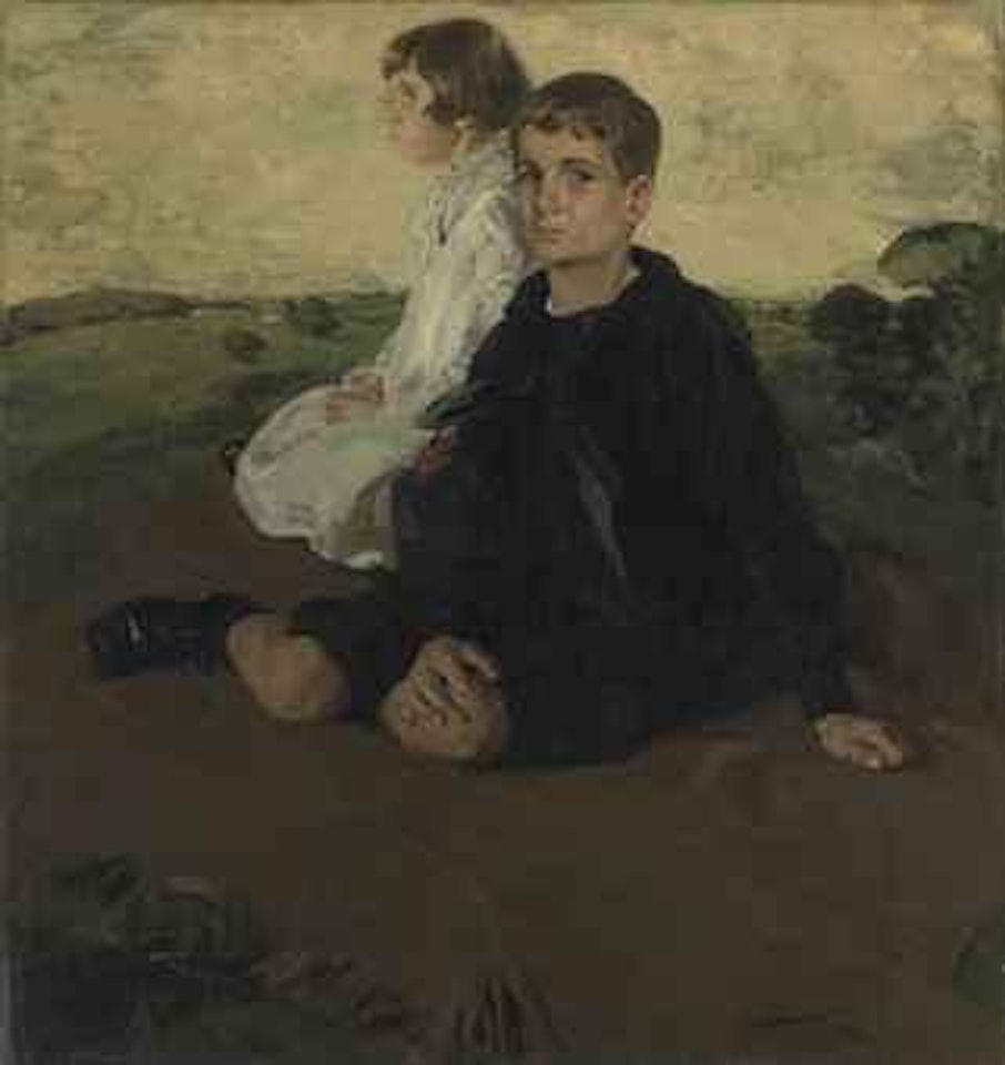 Portrait of Edith and John A Logan as Children by William Nicholson