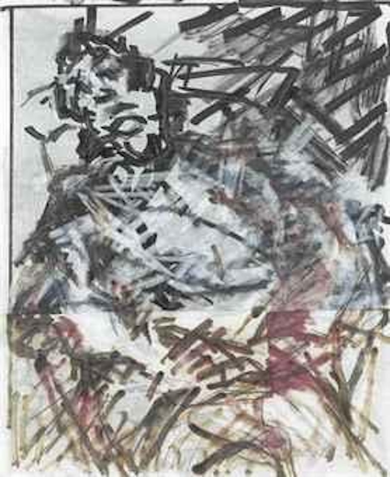 Ruth Bromberg seated IV by Frank Auerbach