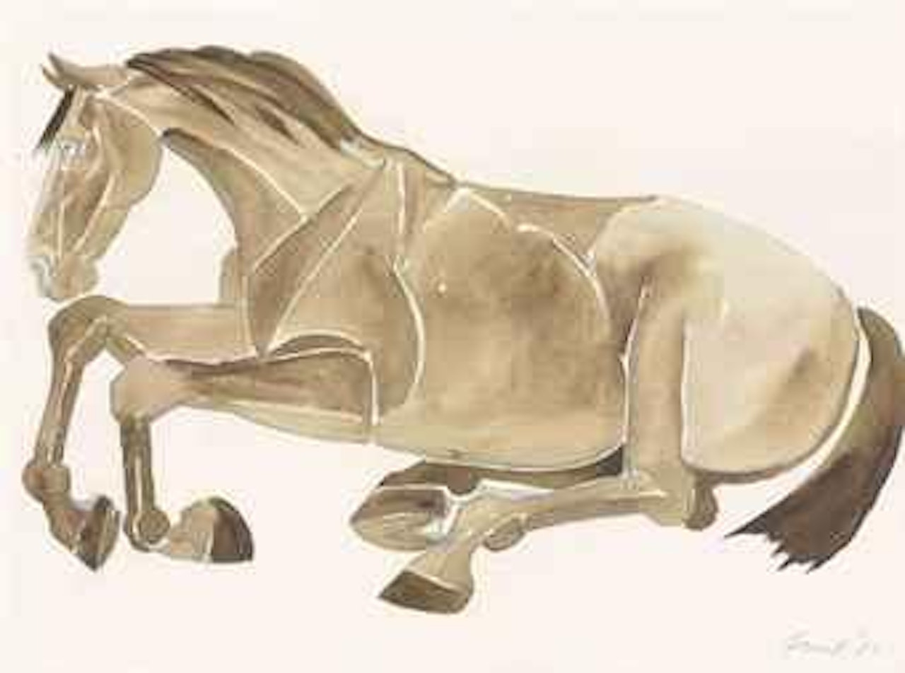 Lying Down Horse by Elisabeth Frink