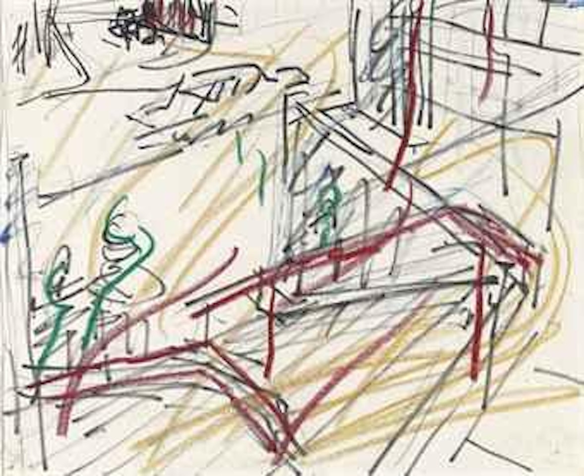 Euston Steps by Frank Auerbach