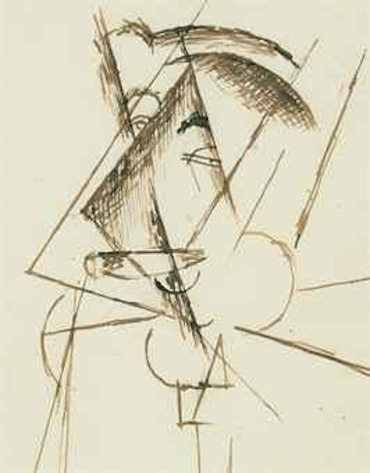 Tête d'homme au cigare by Pablo Picasso