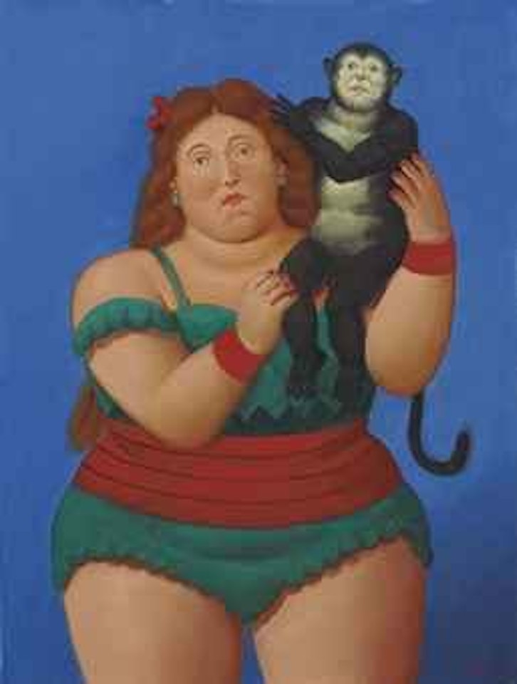 Circus Performer with Monkey by Fernando Botero