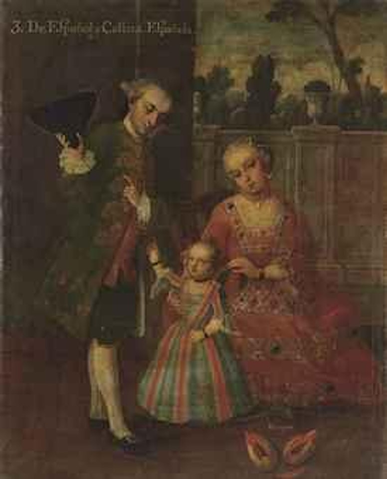 De Español y Castiza, Española (from a set of Castas) by Mexican School