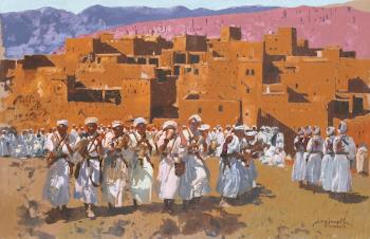 Jour De Fête, Probablement à Anémiter by Jacques Majorelle
