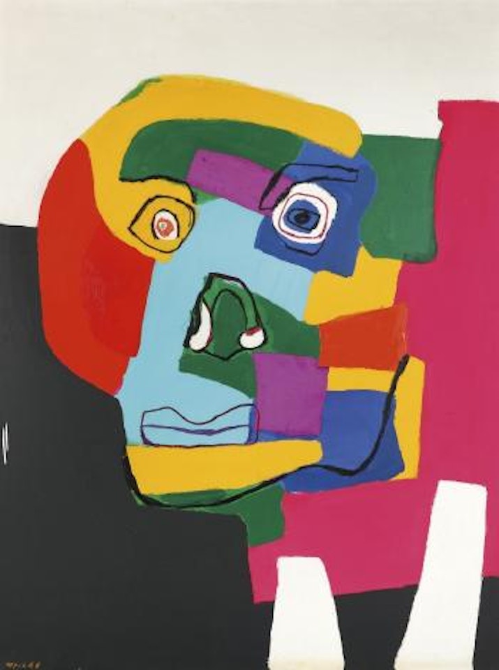 Tête de taureau by Karel Appel