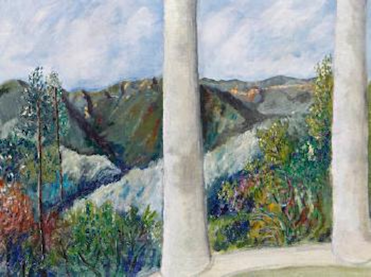 View of Beverly Hills from the balcony of Douglas Fairbank Junior's house by Noel Coward