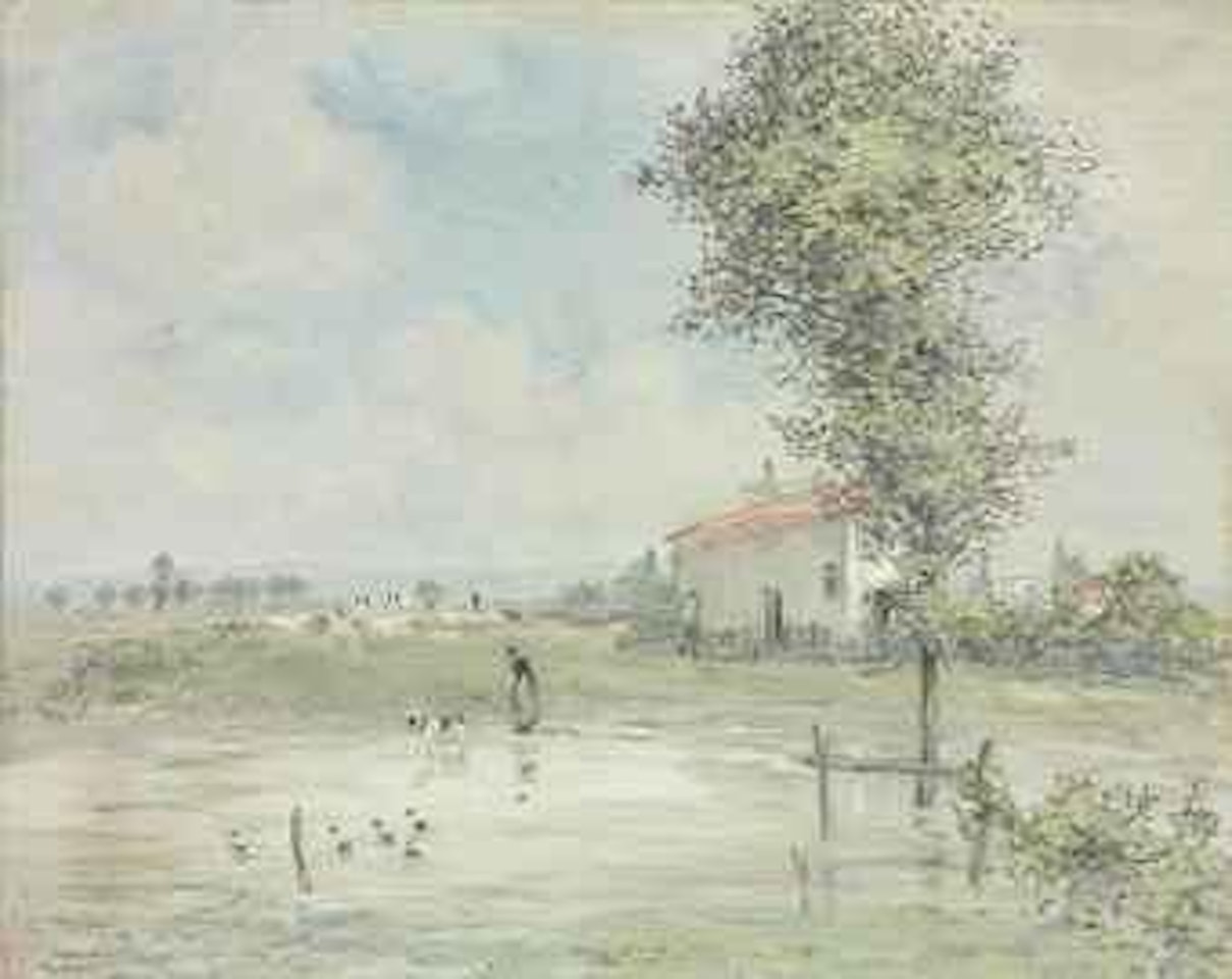 La ferme by Jean Francois Raffaelli