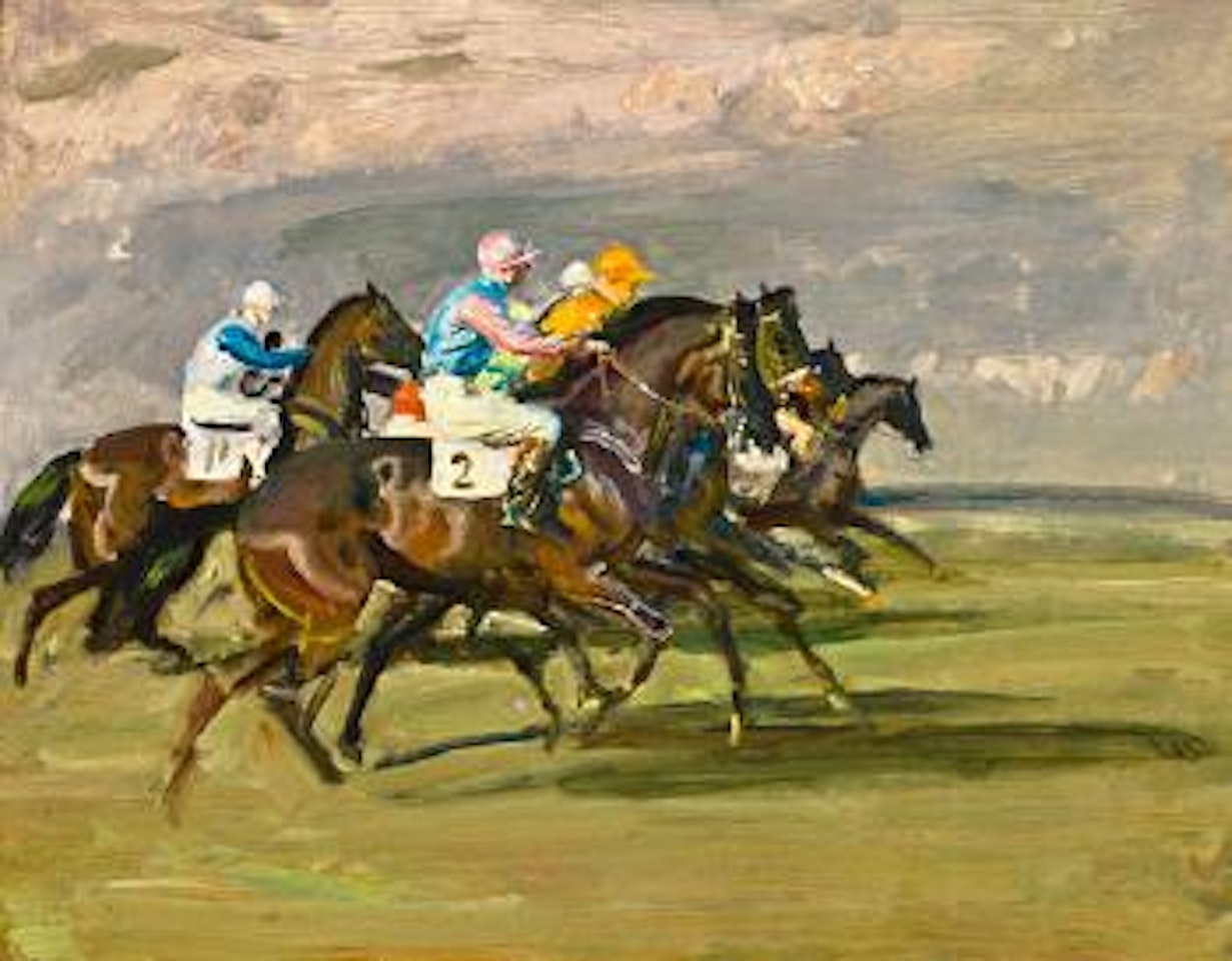 The Start by Alfred James Munnings