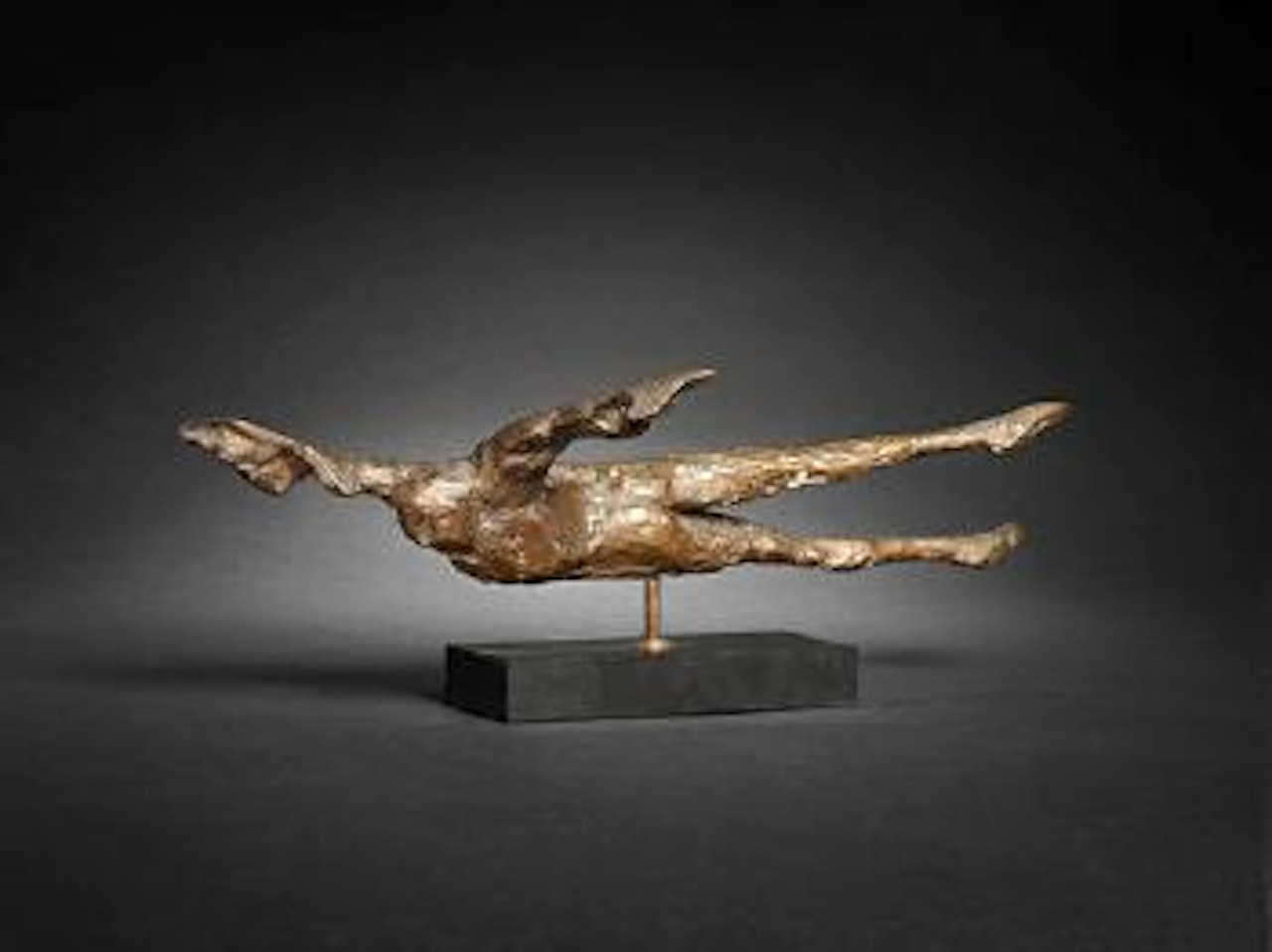 Horizontal birdman I by Elisabeth Frink