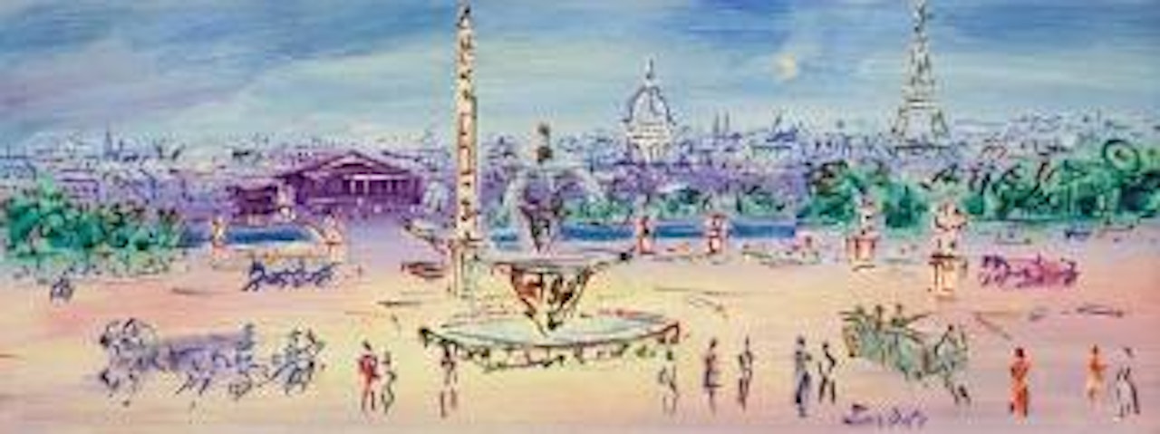 Paris, Place de la Concorde by Jean Dufy