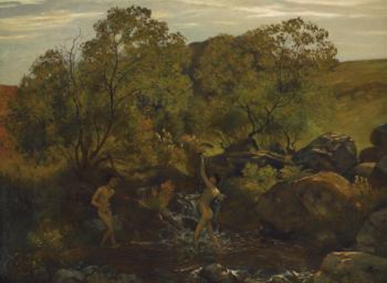 Badende Jünglinge (Bathing Boys) by Hans Thoma
