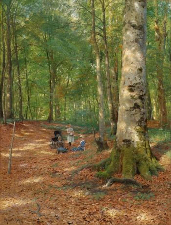 The Woodland Glade by Peder Mork Monsted