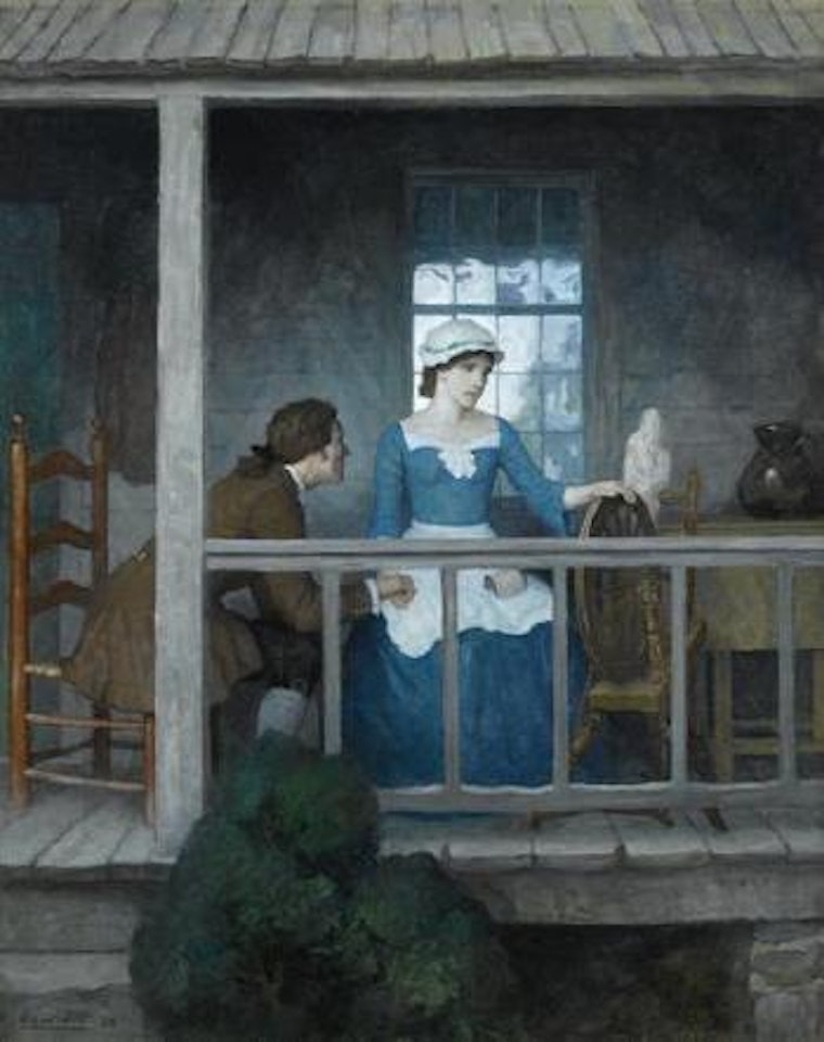 Sally Merrilee and Johnny, I'm glad you think i’m not scared, he said; I haven’t talked like this to anybody else by Newell Convers Wyeth