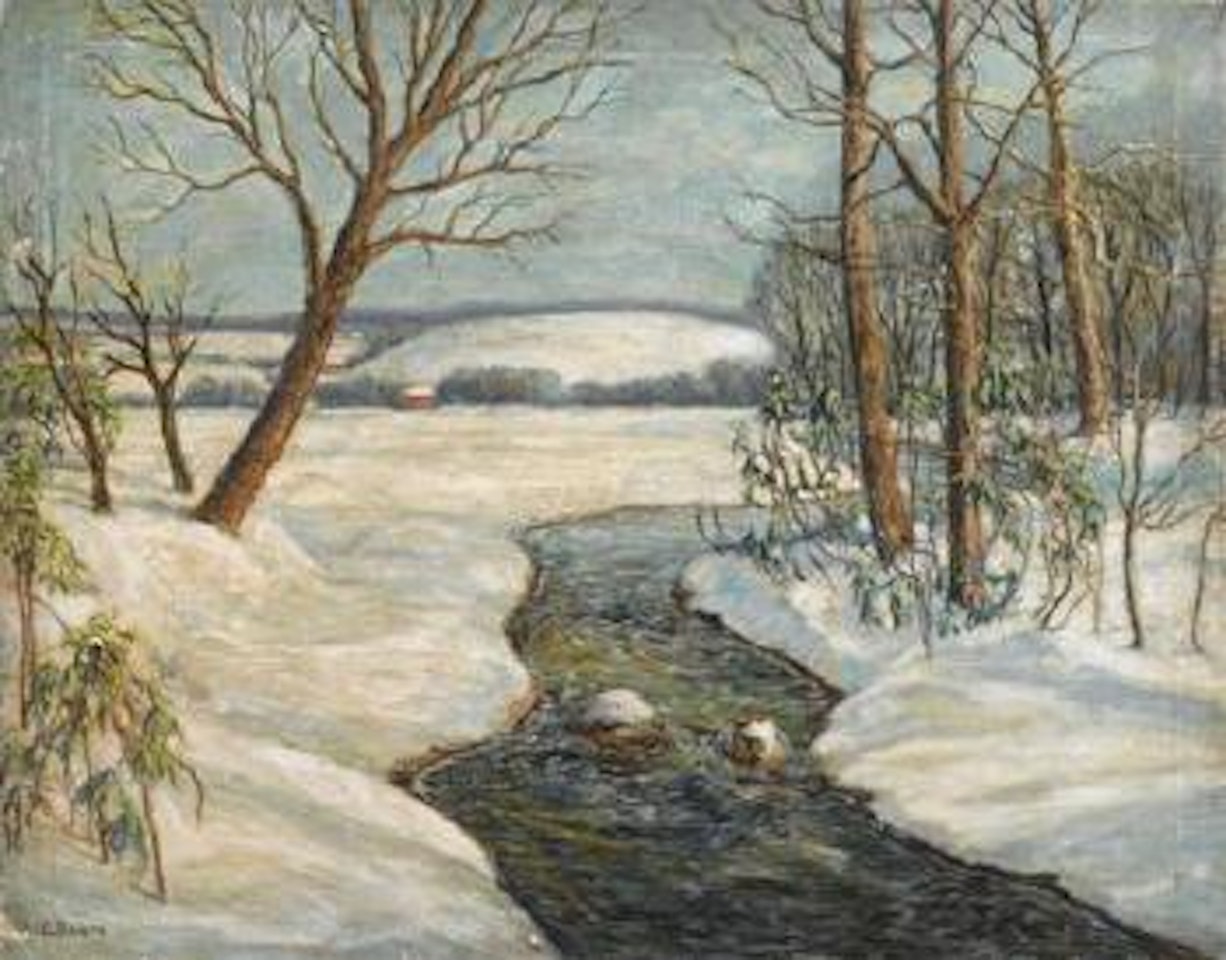 The brook in winter by Walter Emerson Baum