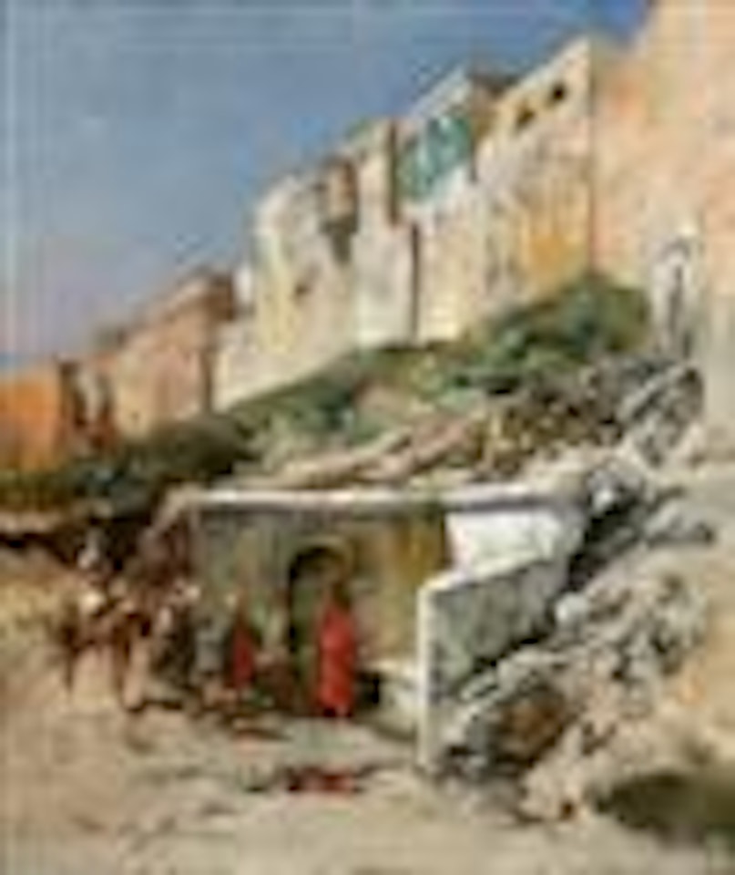 At the well by Victor Pierre Huguet
