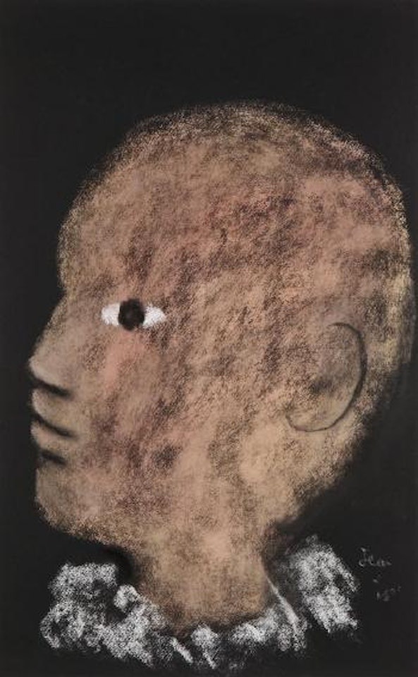 Tête d'arlequin de profil by Jean Cocteau