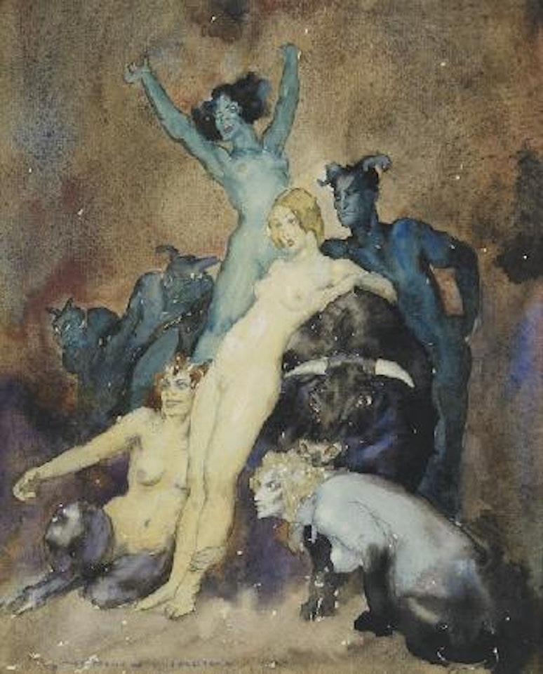 The keepers of the bull by Norman Alfred Williams Lindsay