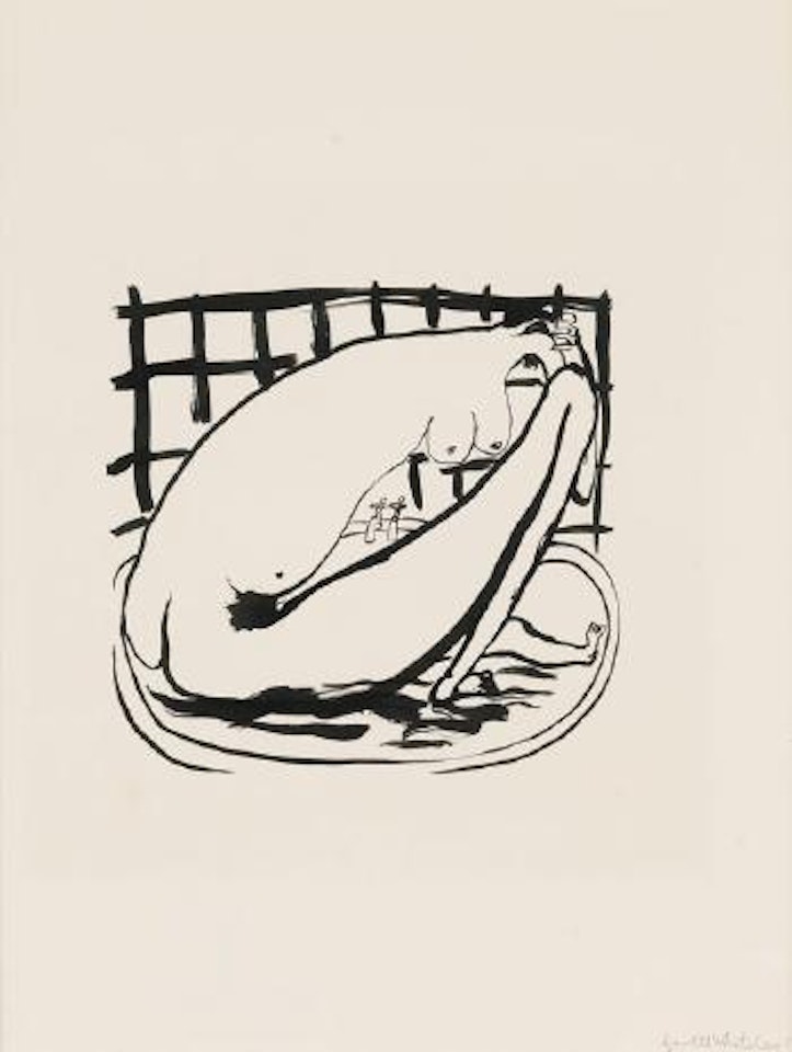 Woman in bath by Brett Whiteley