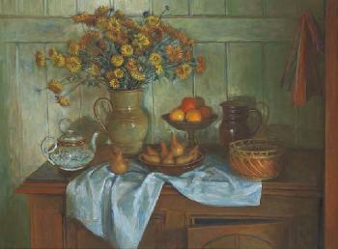 Kitchen cupboard: Still life by Margaret Hannah Olley