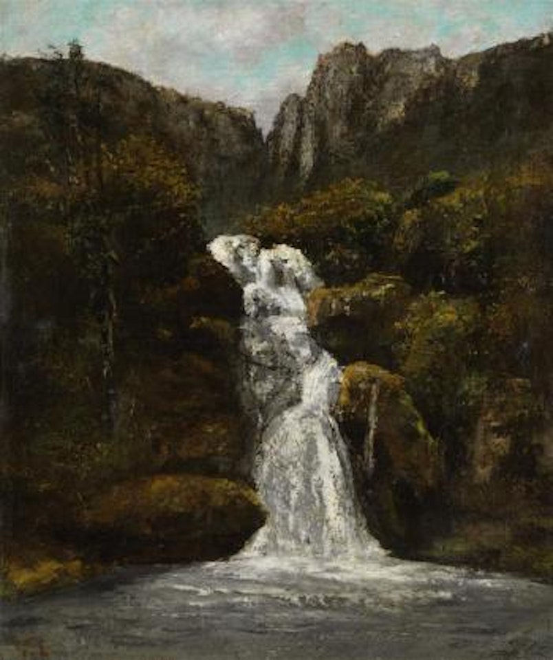 La cascade by Gustave Courbet