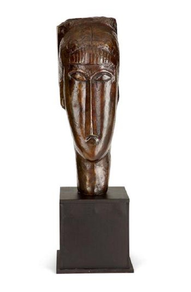 Tête de jeune fille à la frange by Amedeo Modigliani