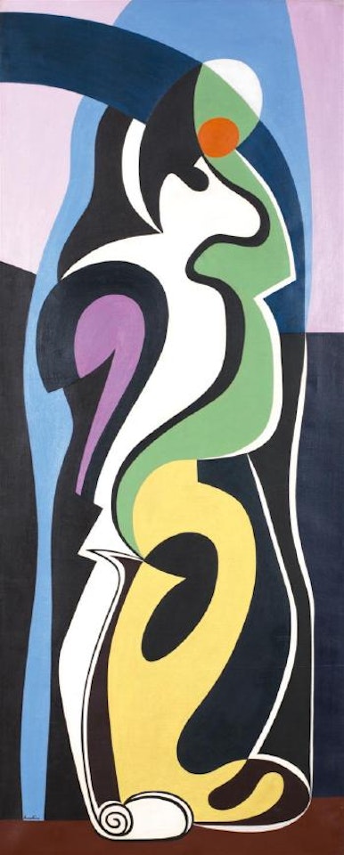 Composition à deux personnages by Auguste Herbin