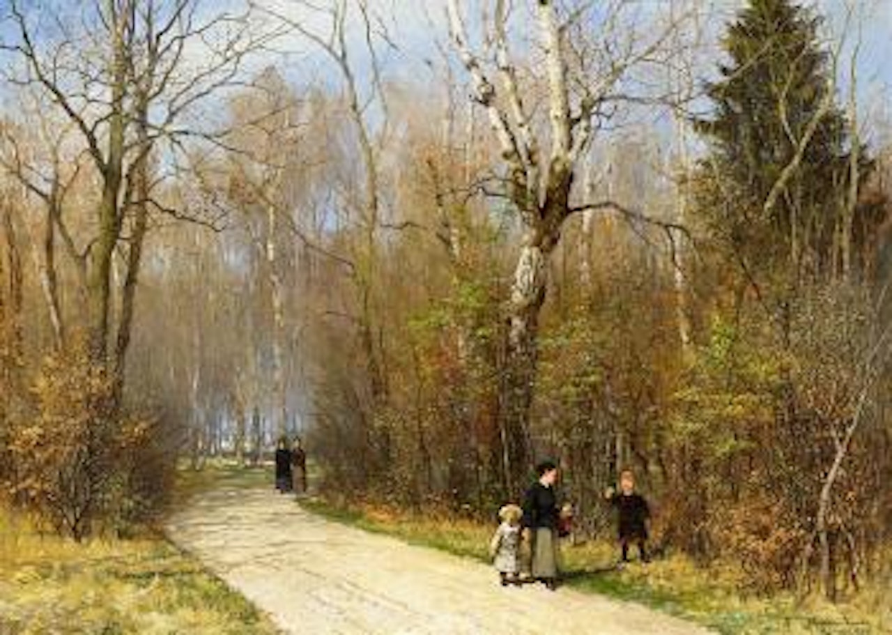 Sonniger Wintertag im Englischen Garten in München by Anders Andersen-Lundby
