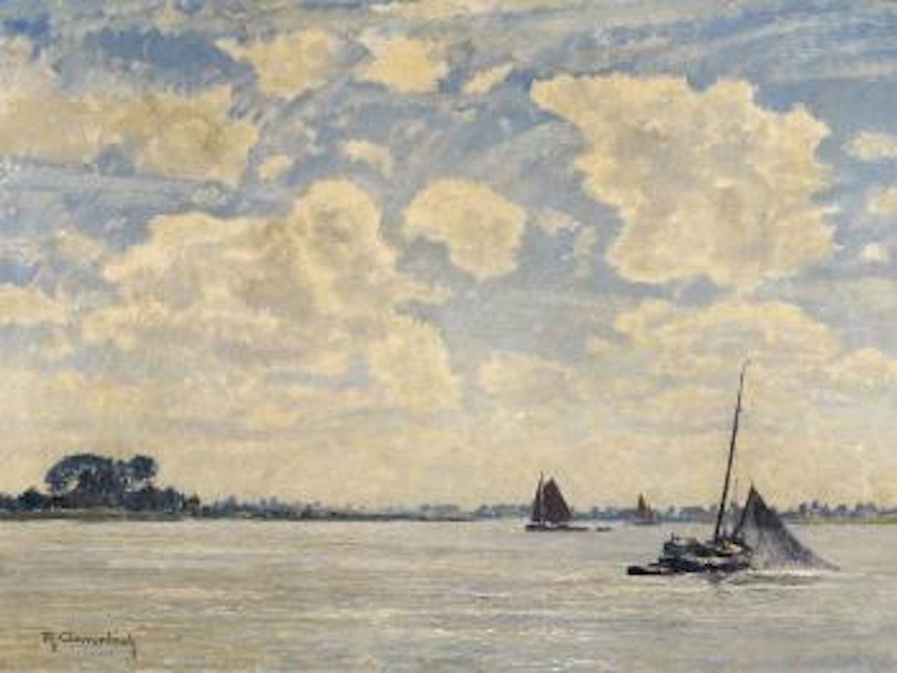 Sommertag am Niederrhein by Max Clarenbach