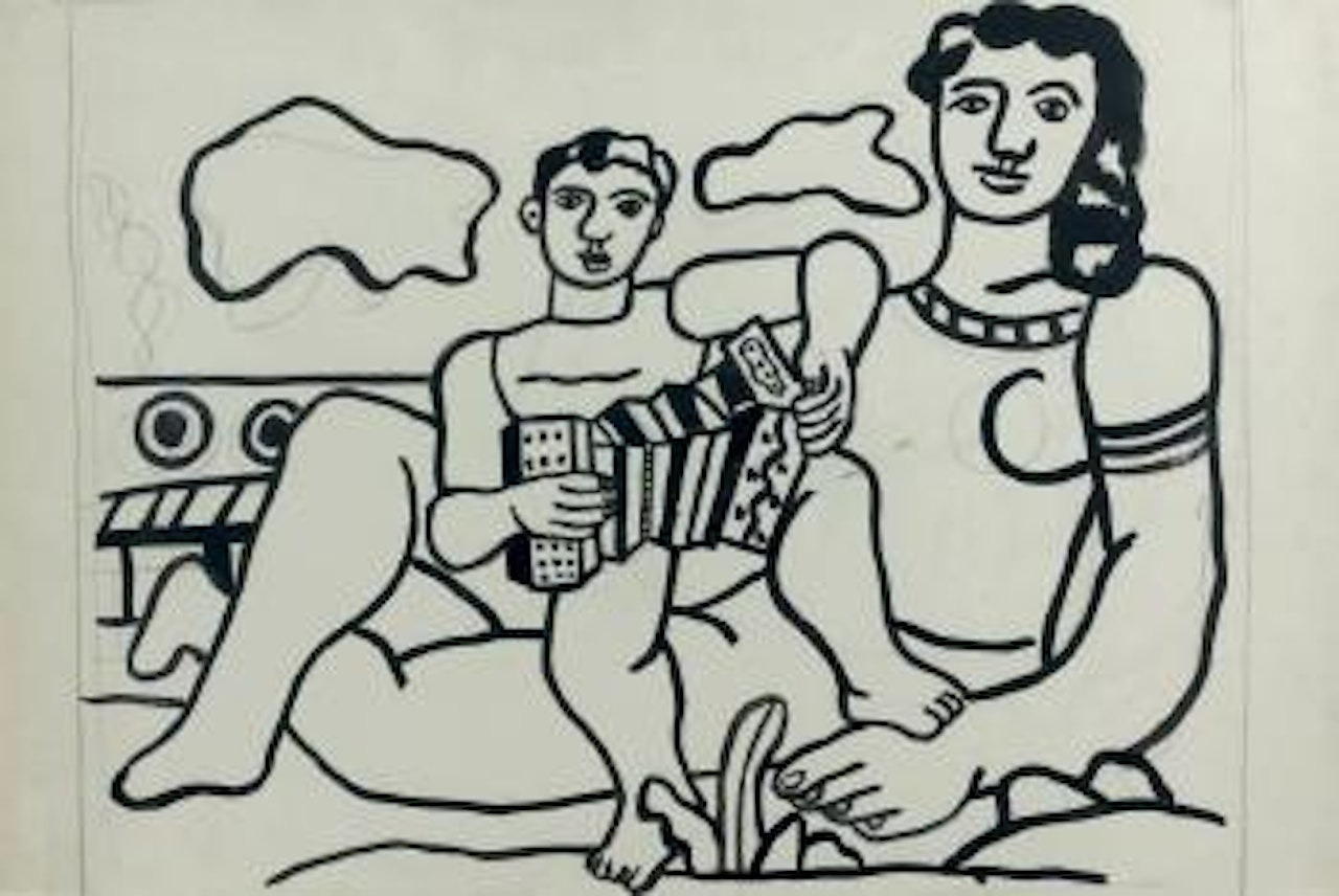 L'enfant à l'accordéon by Fernand Leger