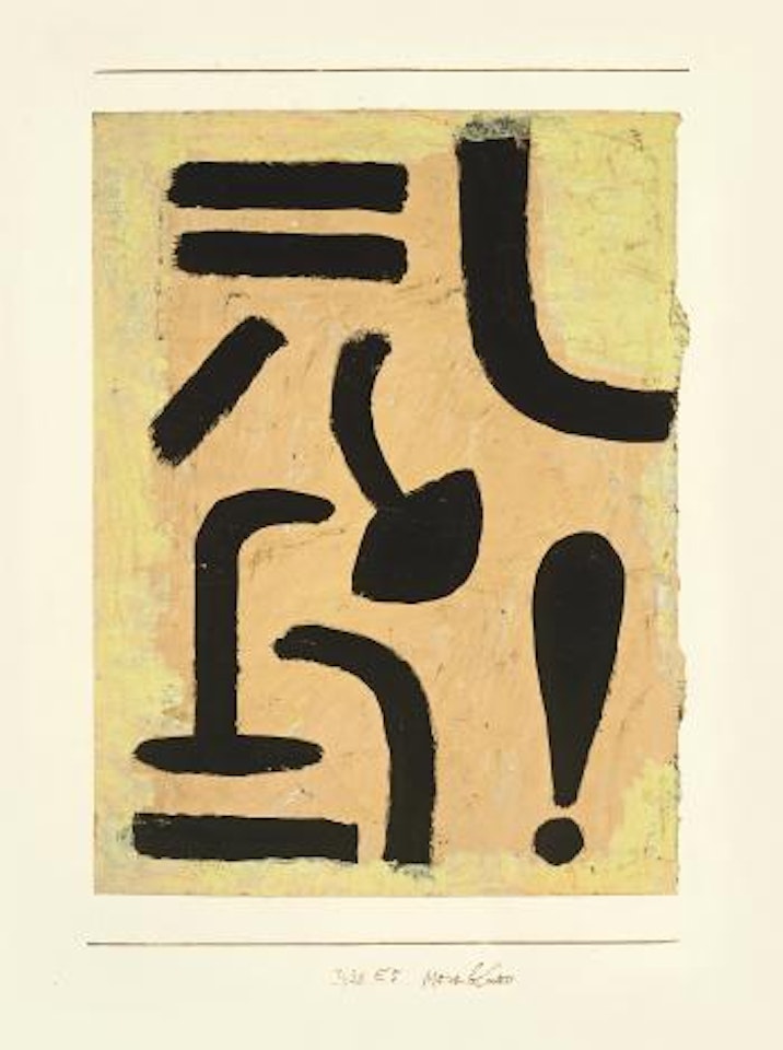 Merkblatt by Paul Klee