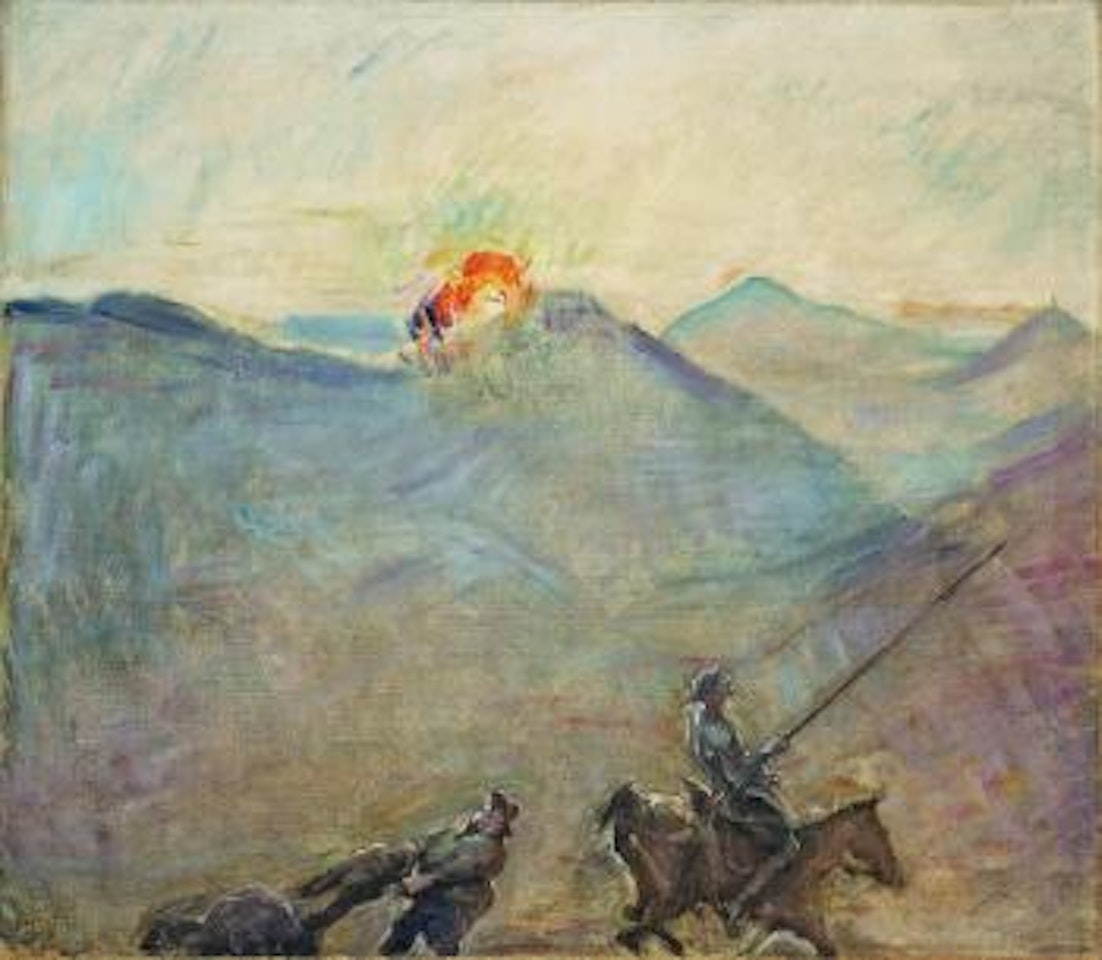 Don Quichote und Sancho Pansa by Max Slevogt
