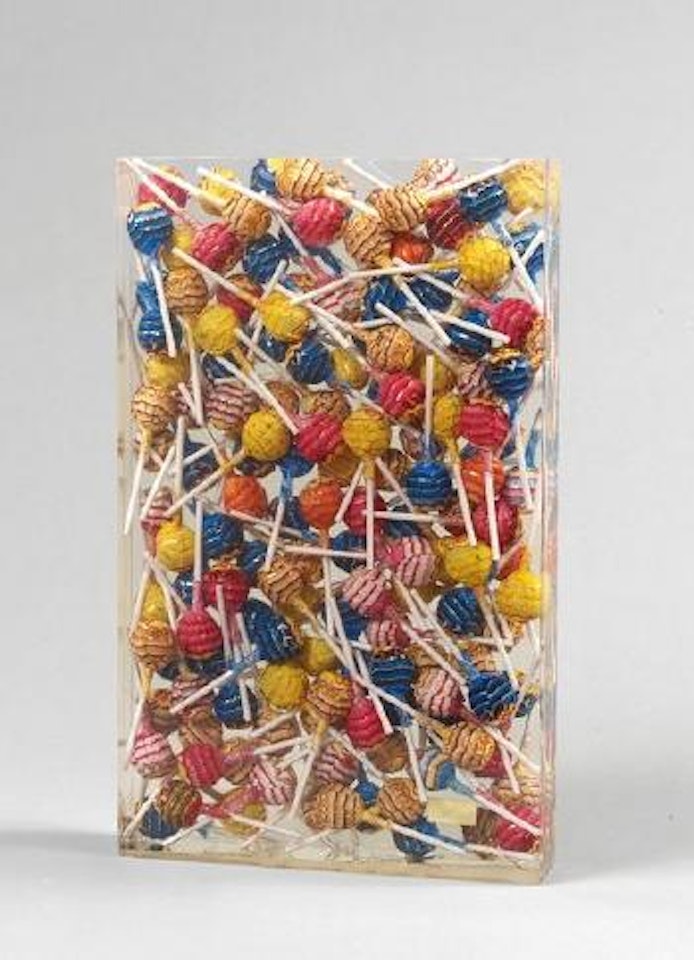 Chupa chups (blue) by Arman