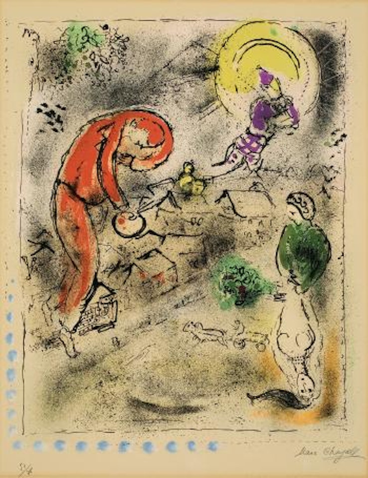 Les toits by Marc Chagall