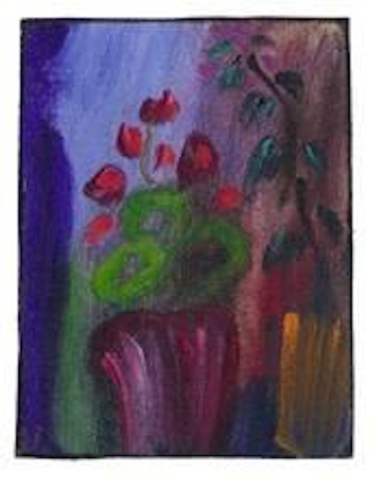 Stilleben (alpenveilchen mit sieben roten blüten) by Alexej von Jawlensky