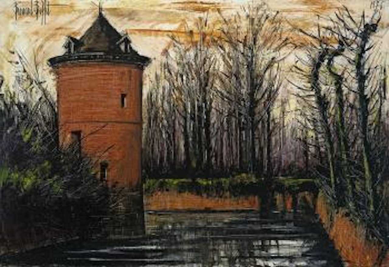 Le Quesnoy (Nord), un coin des remparts (automne) by Bernard Buffet
