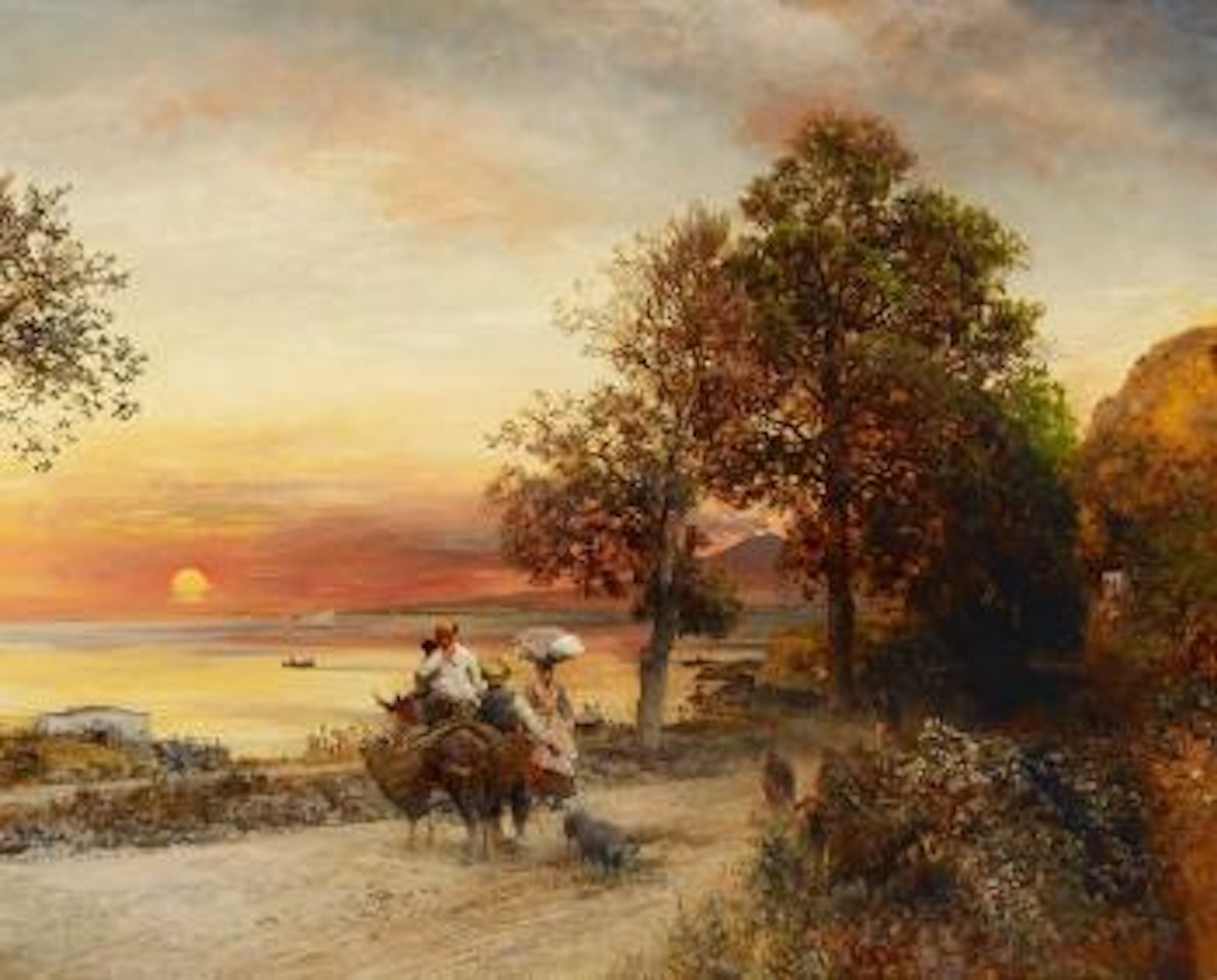 Am Golf von Neapel by Oswald Achenbach