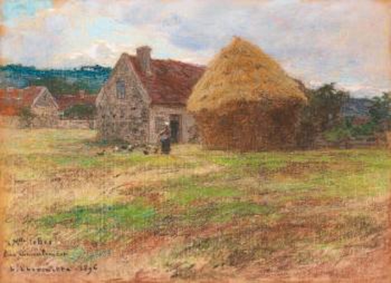 Les meules de foins by Léon Augustin Lhermitte